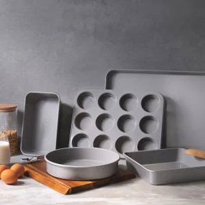 Gotham Steel Nonstick Pots and Pans 20 Piece Kitchen Ceramic Cookware Set Bakeware Cooking Frying Skillet Sauce Pan Aqua Blue