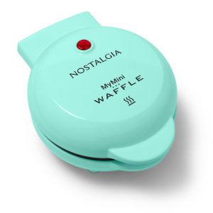 Nostalgia MyMini Waffle Maker, Teal
