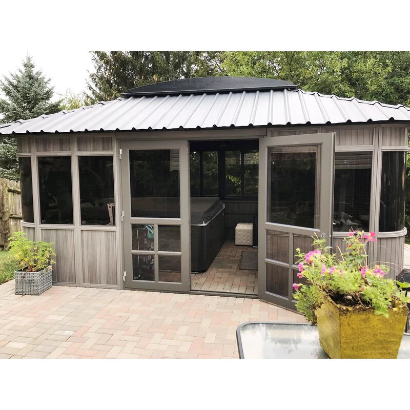 Colorado 17.5 Ft. W x 11.5 Ft. D Composite PVC Patio Gazebo Gazebo