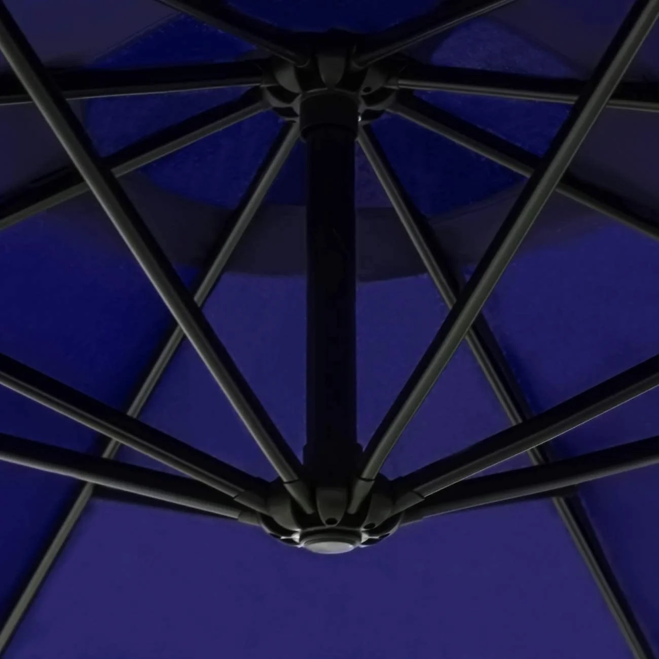 Sunnyglade 10Ft Outdoor Adjustable Offset Cantilever Hanging Patio Umbrella (Navy Blue)