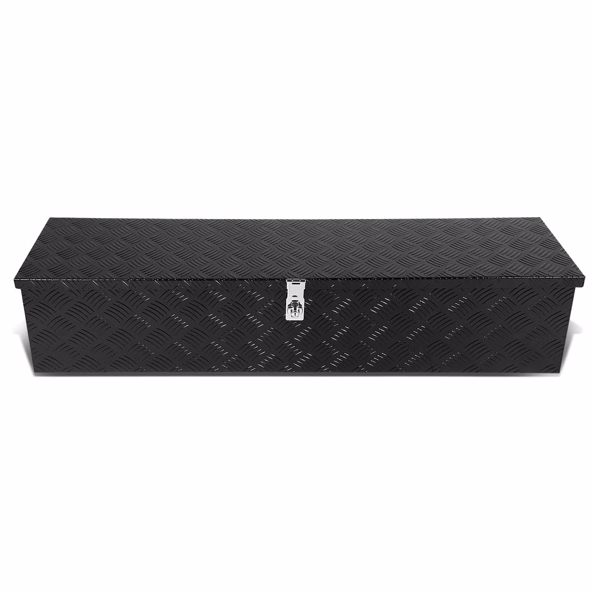 DNA Motoring 49"x13"x10" Aluminum Pickup Truck Bed Trailer Storage Tool Box w/Key Lock (Black)