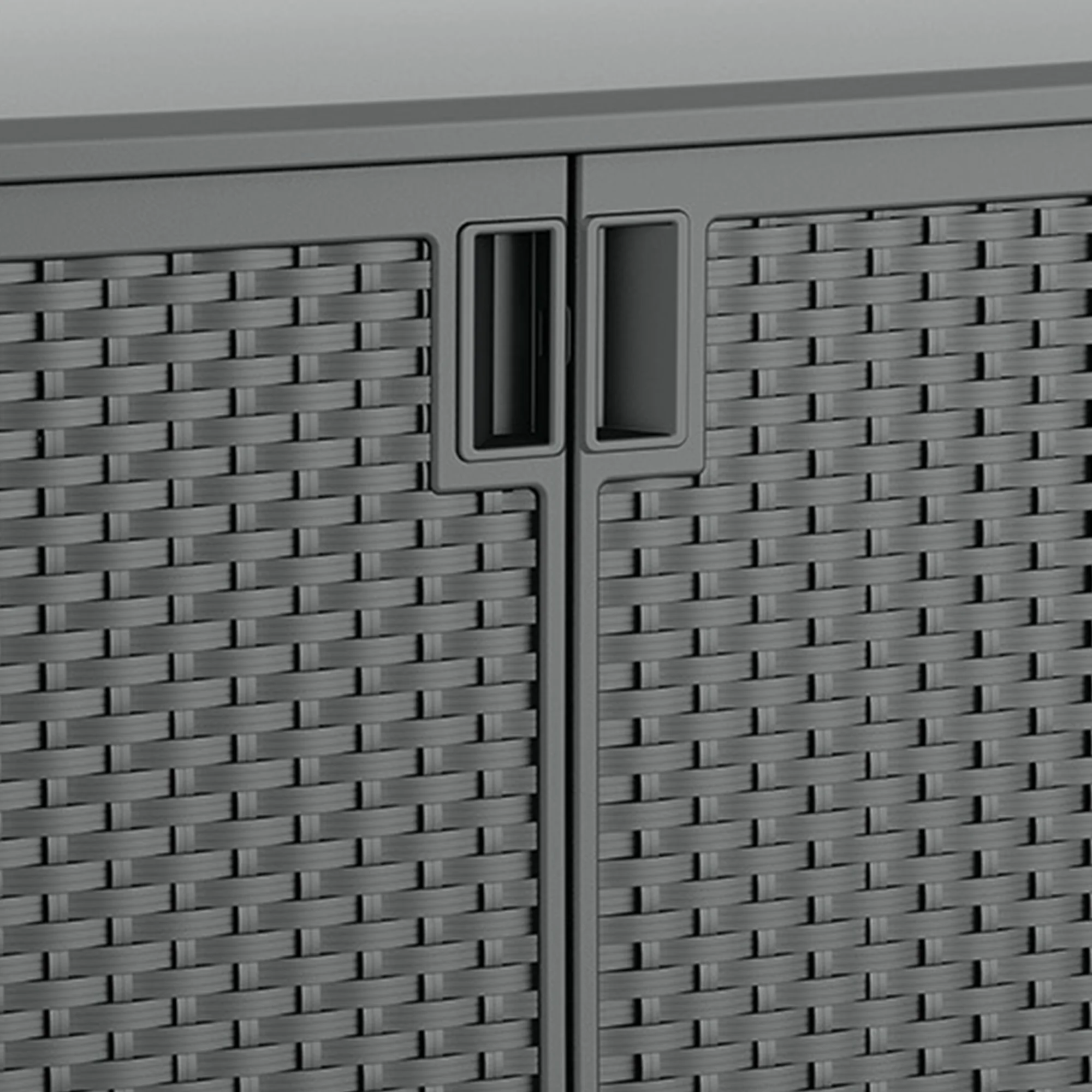 Suncast Outdoor 97-gallon Cabinet Deck Storage Box, Gray