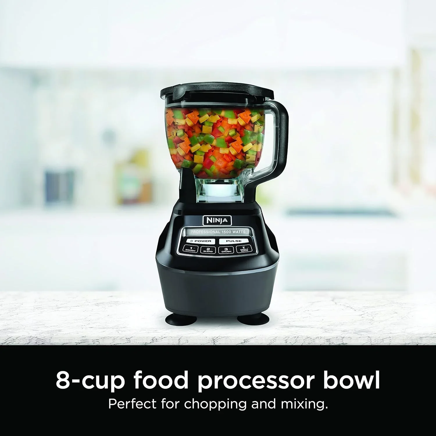 Ninja Mega Kitchen System, 1500-Watt, 72-Ounce Full-Size Blender and 8-Cup Food Processor with (2) 16-Ounce To-Go Cups