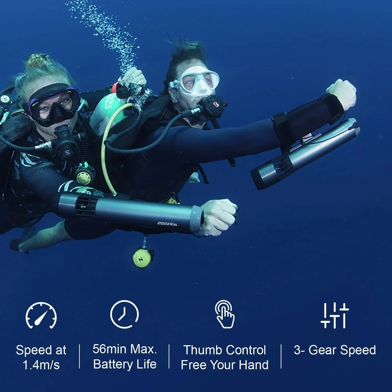 Subnado Twin Engine Handle Bracket+ Subnado Underwater Scooter 2 Packs with 2 handgrips, 2 Arm Mount Kits, 2 Accessories Mount Rings