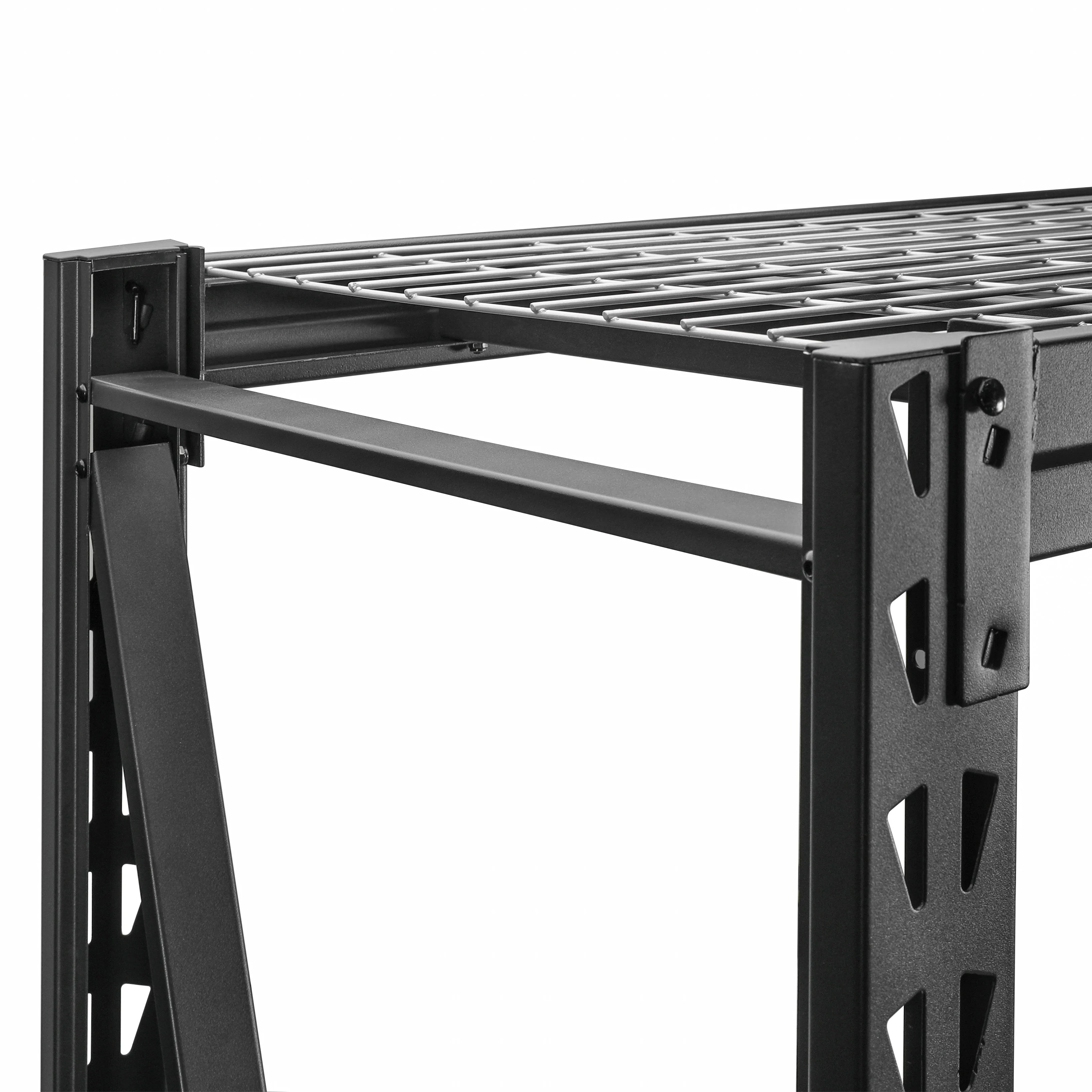WORKPRO Steel 3-Tier Storage Shelf Unit 72-Inch-H x 77-Inch-W x 24-Inch-D, 6000lb Total Capacity, Black