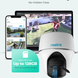 Reolink Argus 5MP PT Outdoor Wireless Battery Wifi Security Camera Night Vision 2-Way Talk Add Solar