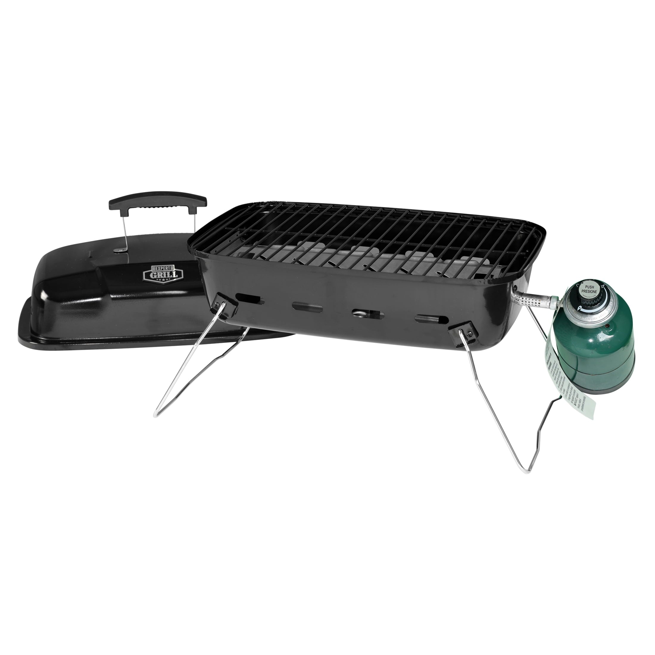 Grill 17.5 10.000 BTU Portable Propane Gas Grill. Black