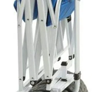Mac Sports Heavy Duty Collapsible Folding All Terrain Utility Beach Wagon Cart Blue/Black
