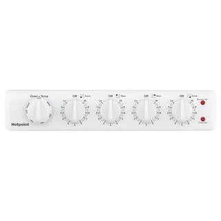 20-inch electric oven with 4 cooking zones, freestanding, in white