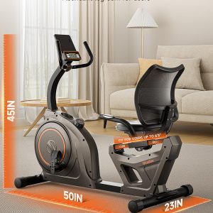 Niceday Recumbent Exercise Bike 400lbs App LCD Heart Monitor
