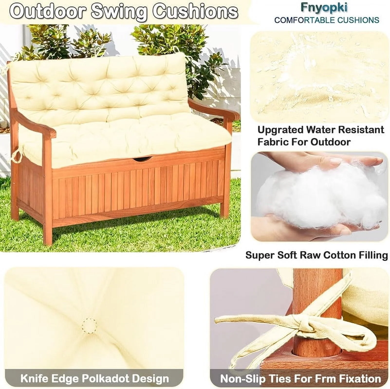 Replacement Cushions for Swing, Waterproof Porch Swing Cushion, 2-3 Seat Outdoor Bench Cushion with Backrest for Patio Furniture Garden Porch Loveseat Glider Pad (Sky Blue 70*40in)