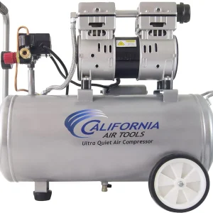 Air Tools 8010 Ultra Quiet Oil-Free Air Compressor, 1.0 HP, 8 Gallon, 120 PSI, 60 dB Noise Level