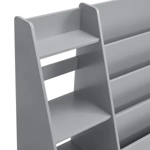 Sturdis Kids Toy Storage Organizer With Bookshelf and White Bins