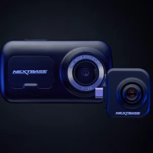 Nextbase 222X Compact Dual Dash Cam Front & Rear 2.5" HD IPS Screen, 1080p Full HD, 6 Layer Lens, Black, 0.17 lbs assembled.