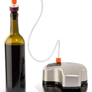 Oliso Pro VS95A Bundle, Smart Vacuum Sealer for Food Storage, with Various Bag Sizes, Silver.