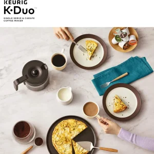 Duo Single Serve K-Cup Pod & Carafe Coffee Maker, Black
