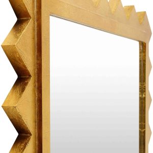 Mark&Day Wall Mirror, Houtdorp Traditional Gold Rectangle Vanity Mirrors for Bedroom Living Room Bathroom and Entryway Home Decor, Mounted Gilded Wood Frame Mirror for Walls (35"H x 25"W)