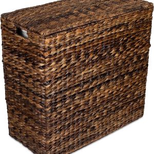 Extra large split gift basket with lining