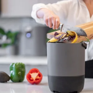 Foodcycler Eco 5 Odorless Indoor Compost Electric Food Waste Disposer 5 L, Gray