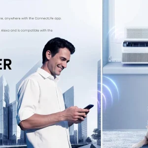 Hisense 8,000 BTU Smart Inverter Window Air Conditioner Easy Install Bracket
