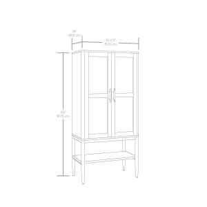 Better Homes & Gardens Springwood Caning Storage Accent Cabinet, Light Honey Finish