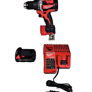Milwaukee M18 18V Li-Ion Compact Brushless Cordless 1/2 in. Drill/Driver Kit