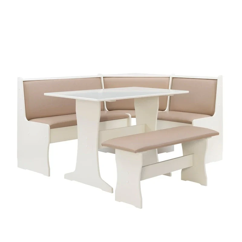 Sedley Farmhouse Nook Dining Set with Storage