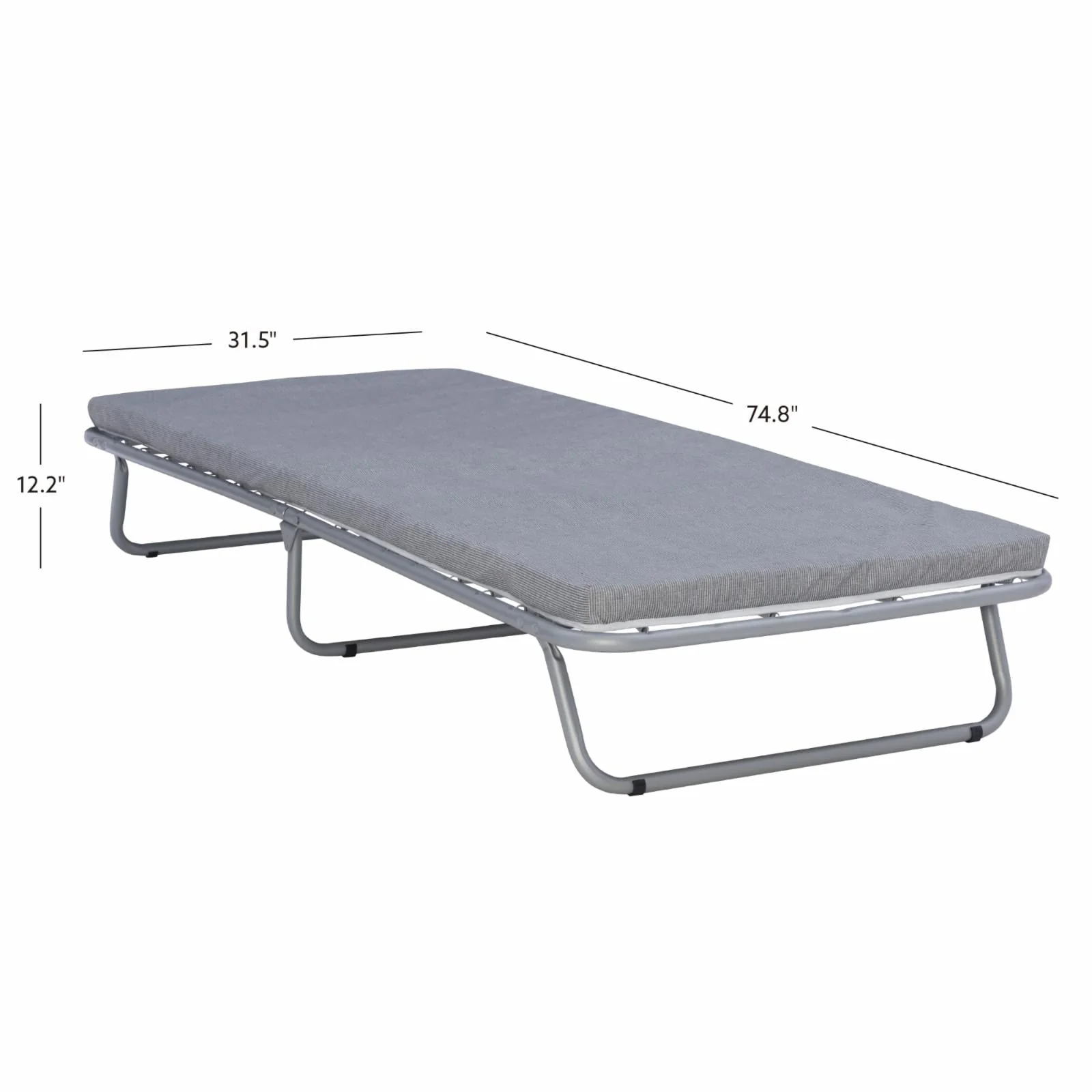 Linon Home Decor FDB533FLDAS 12.20 x 31.50 x 74.80 in. Doxon Folding Bed