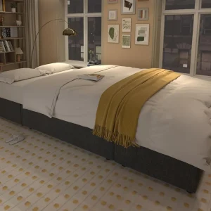 VanAcc Sofa Bed, Sleeper Sofa with Storage Chaise 2 in 1 Pull Out Couch Living Room