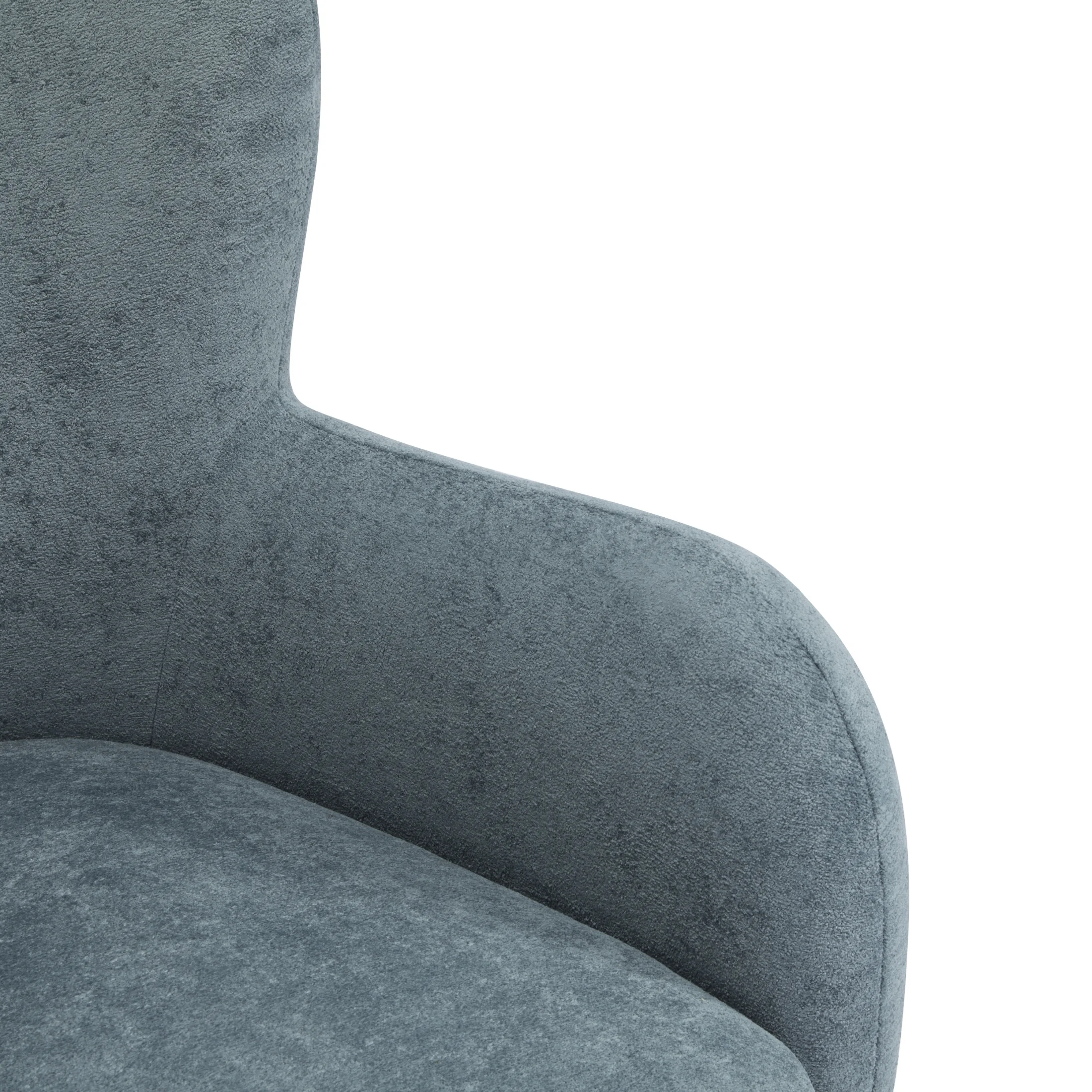 Christopher Knight Home Mid-Century Modern Velvet Wingback Accent Chair with Birch Legs, White