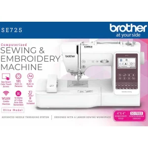 Brother SE725 Sewing and Embroidery Machine with Artspira App, 50 Free Designs
