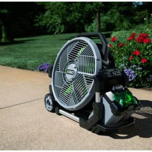 POWER+ Portable Misting Fan - 18" Outdoor Electric, 5 Speeds