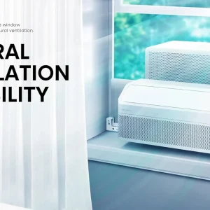 Hisense 8,000 BTU Smart Inverter Window Air Conditioner Easy Install Bracket