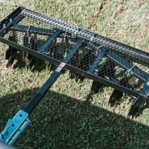 2025 Titan Distributors Inc. 4-Ft Notched Disc Harrow Attachment Pull Behind for ATV and UTV 2-in Towball Hitch NO250072