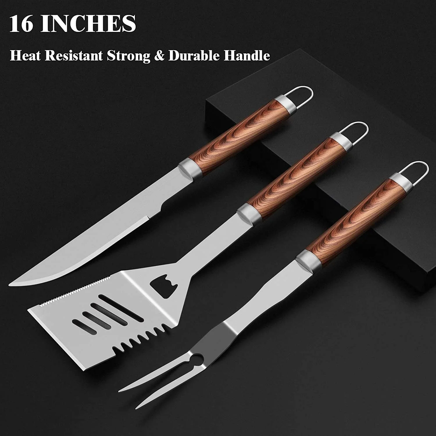 BBQ Grill Accessories Set, Stainless Steel Griddle Tools Kit for Blackstone and Camp Chef, 38Pcs Grill Utensils Set for Barbecue