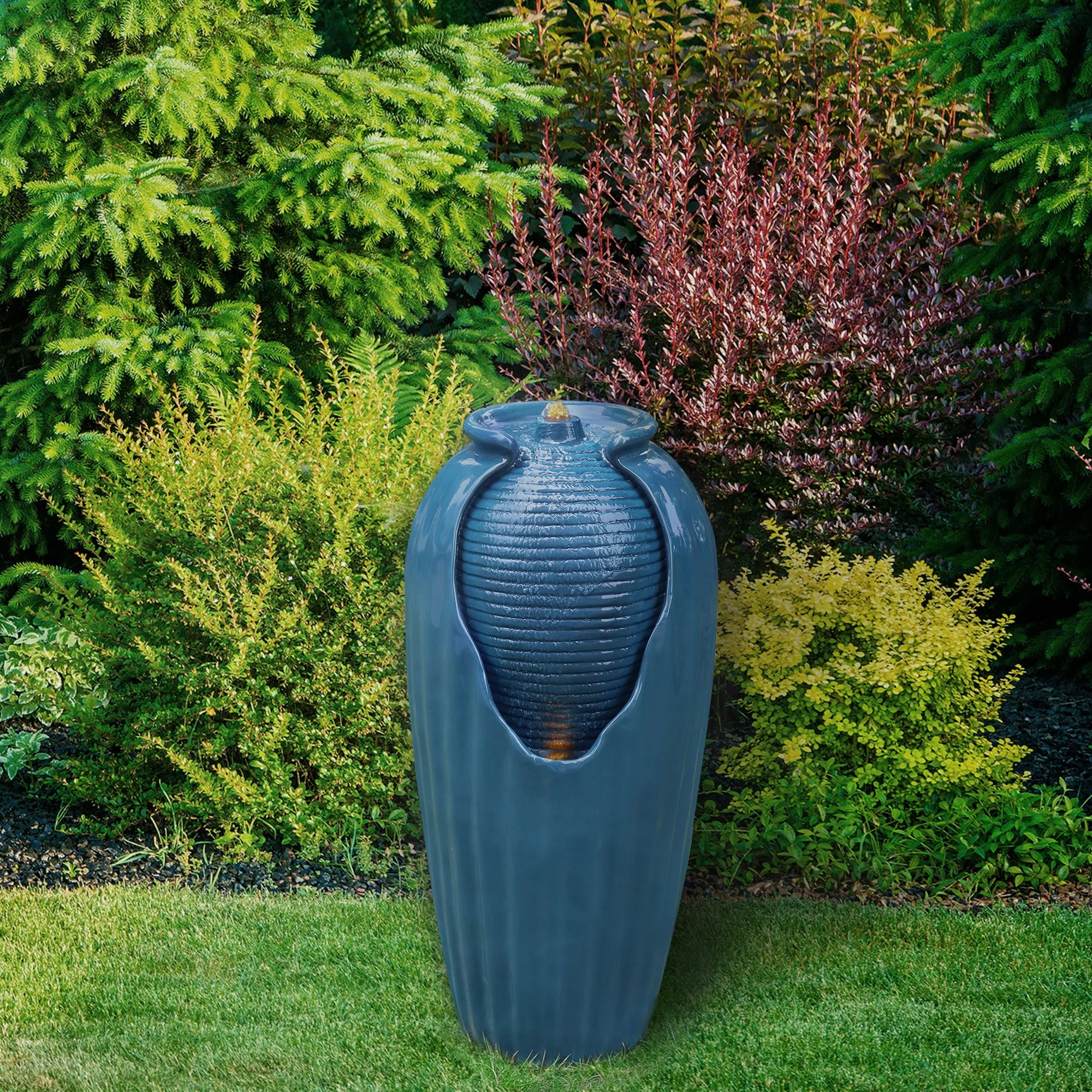 Teamson Home 32.01" LED Vase Water Fountain