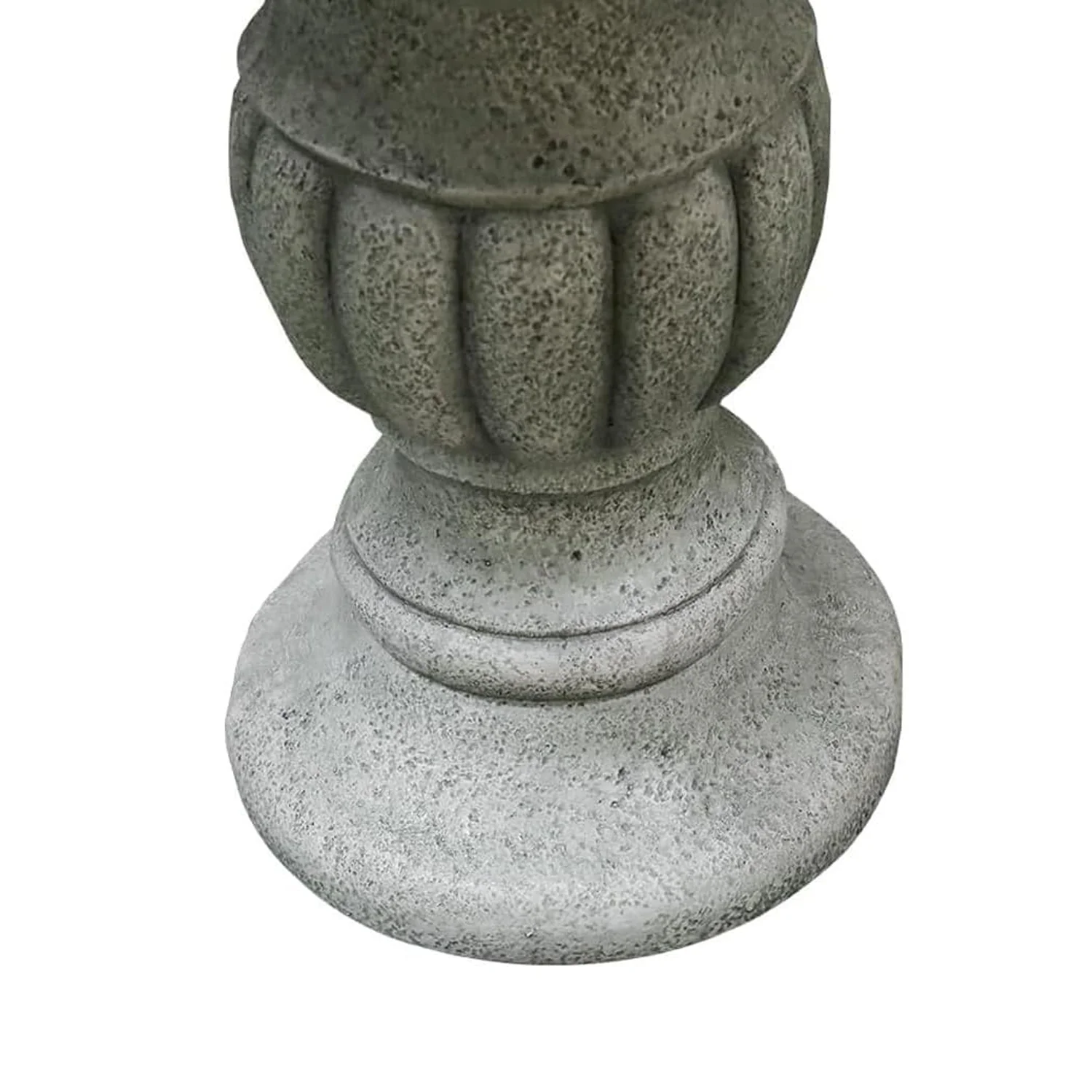 48-?H Outdoor Floor Water Fountain, 3-Tiers Concrete Water Fountain with Submersible Electric Pump - Garden Cascading Waterfall for Yard Patio Lawn Home Decor