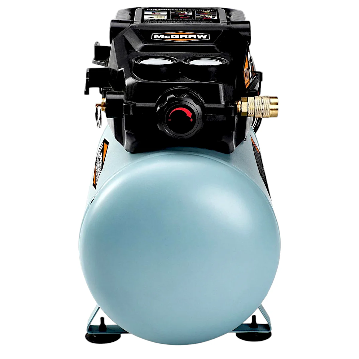 MCGRAW 3 Gallon 110 PSI Oil-Free Light-Duty Air Compressor with - Perfect for Cleaning, Inflation