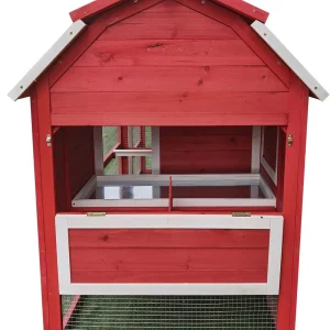 Chicken Coop Outlet Large 102" Wood Backyard Hen House Nesting Box & Run & Cleaning Tray