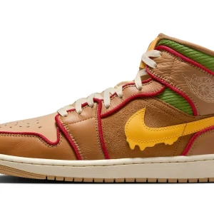 Jordan 1 Mid SE 'Cheeseburger'