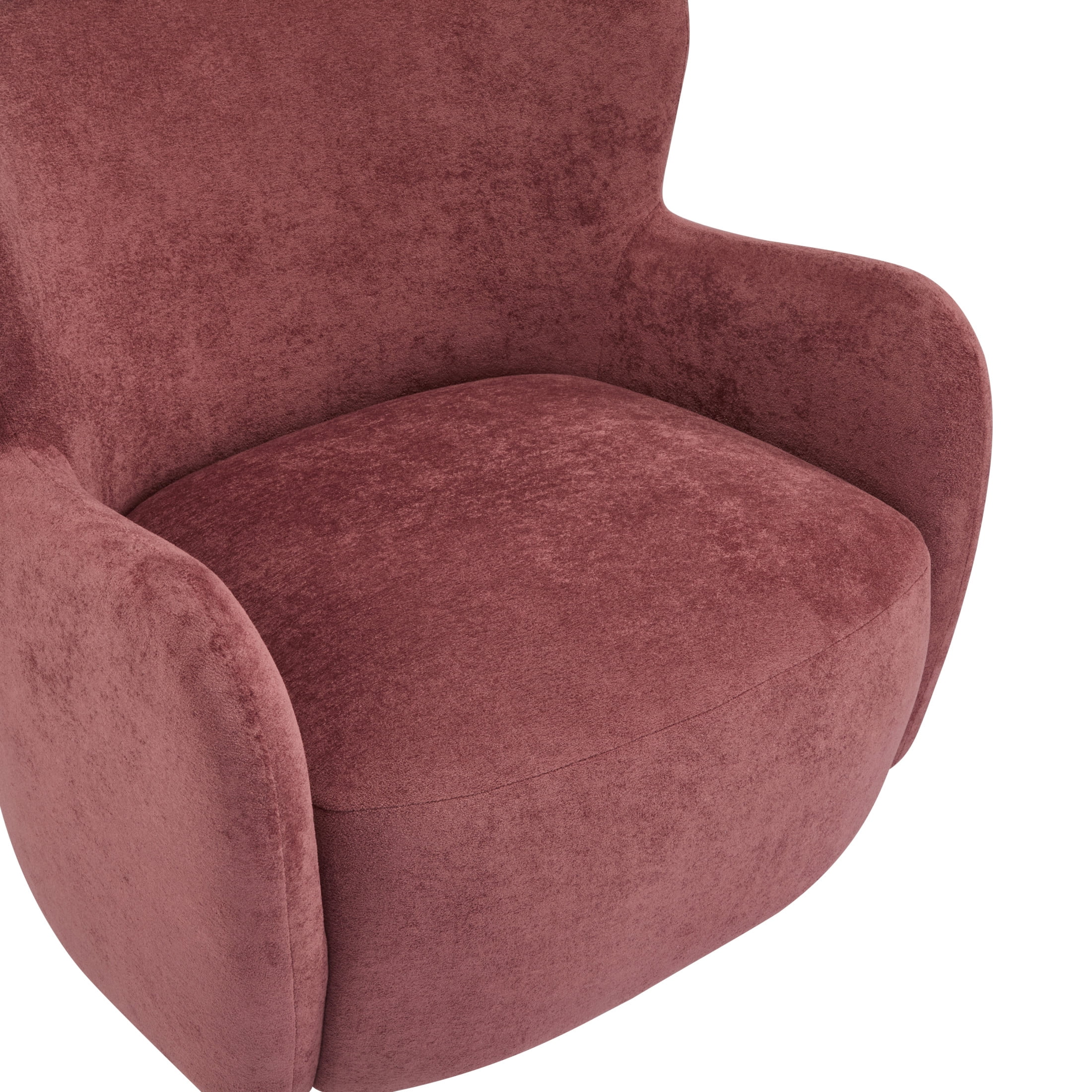 Christopher Knight Home Mid-Century Modern Velvet Wingback Accent Chair with Birch Legs, White