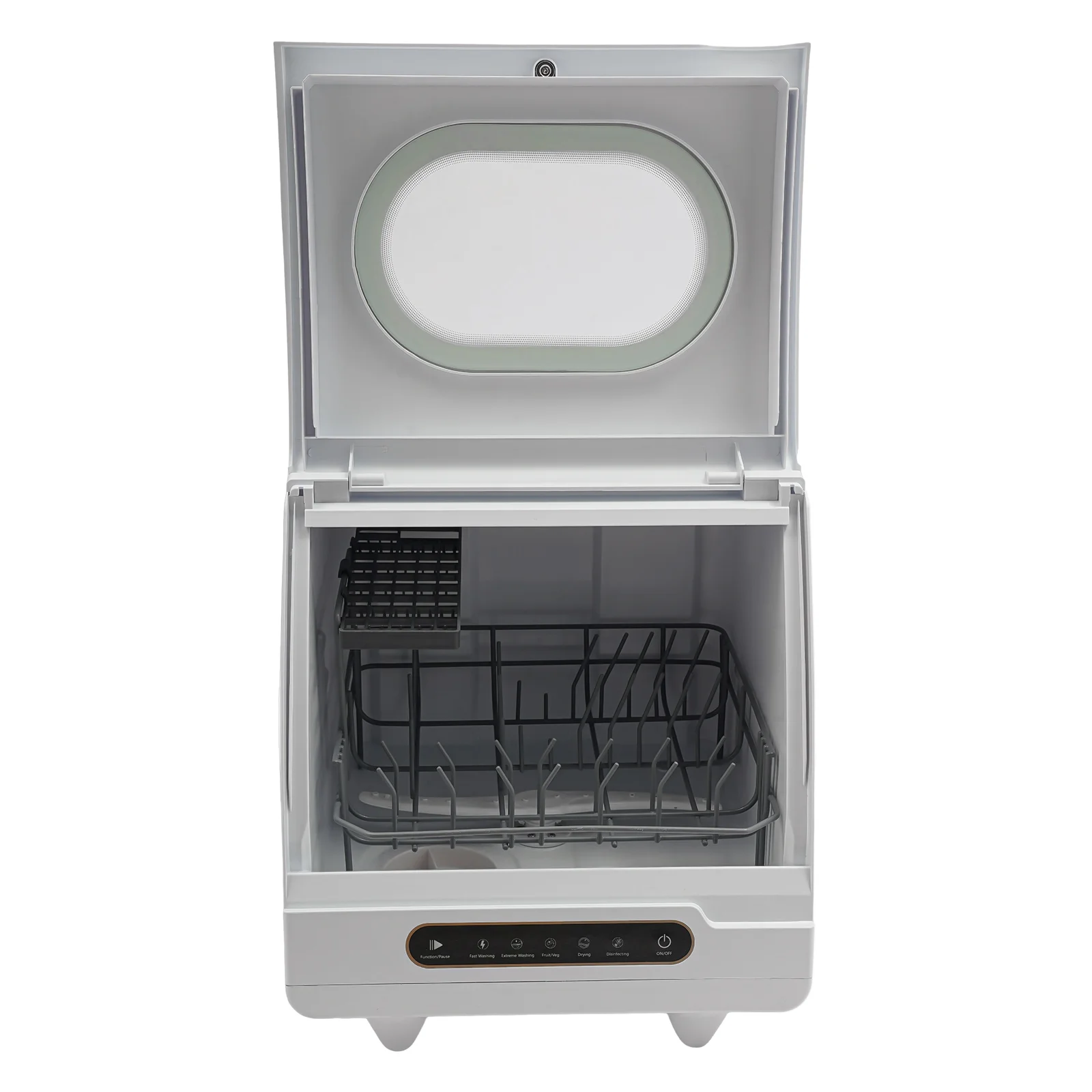 ToppiJoy Portable Countertop Dishwasher with 5 Washing Functions, Quick Wash, Sterilization & Energy-Saving Design -C Ideal for Small Kitchens, Apartments, and Family Homes