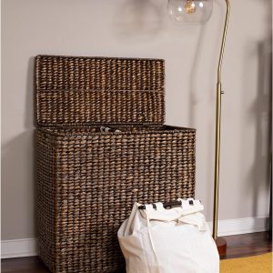 Extra large split gift basket with lining