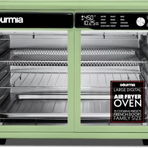 Gourmia French Door Air Fryer Oven - 37 Qt Large Capacity Convection Toaster Oven