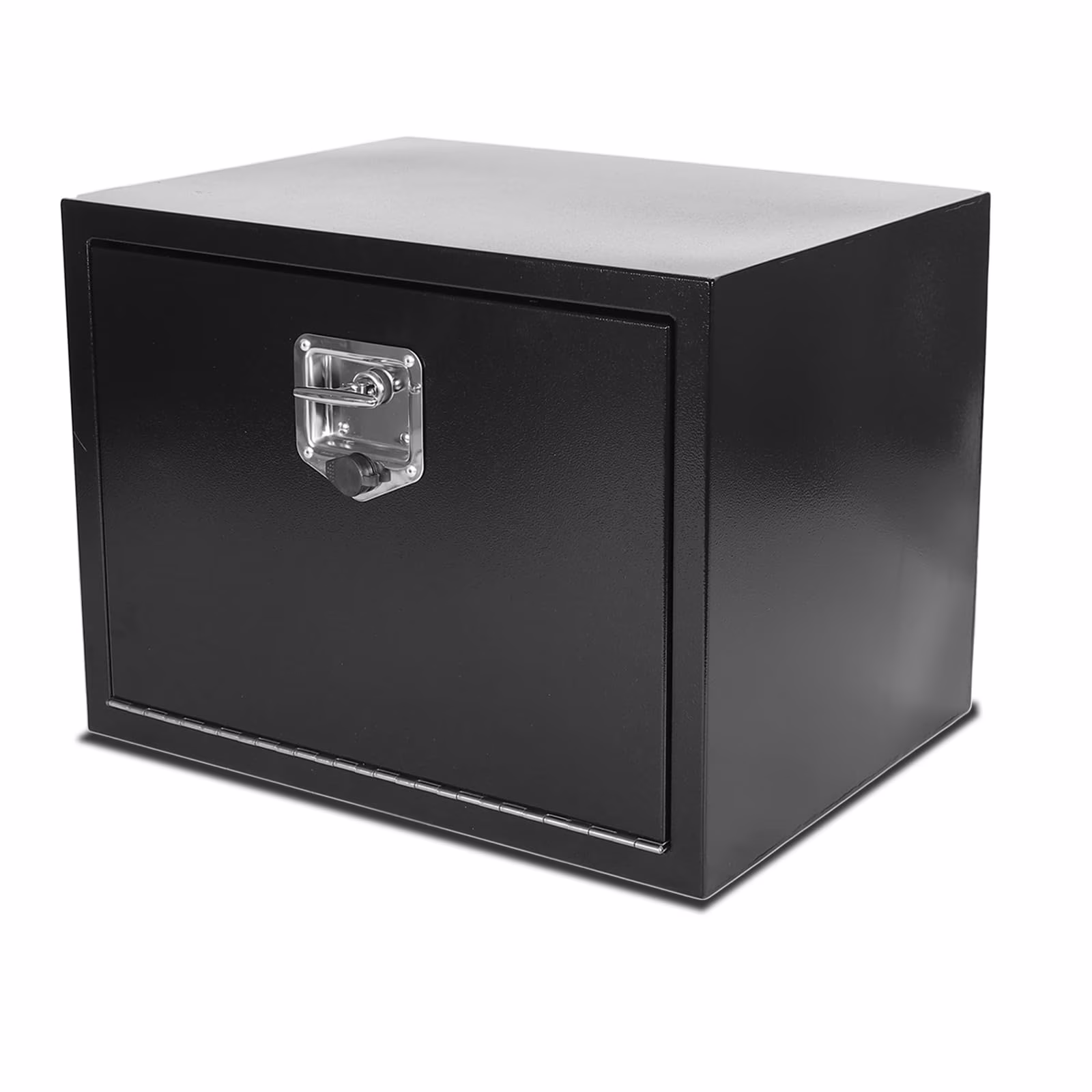 Comfor 26.5 x 12 x 11.8 inch Trailer Tongue Box with Handled-Lock Black Steel Heavy Duty Underbody Truck Box Truck Storage Organizer for Pick Up, Trailer