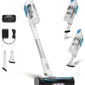 LEVOIT Cordless Vacuum Cleaner, Stick Vac with Tangle-Resistant Design, Up to 50 Minutes, Powerful Suction, Rechargeable, Lightweight, and Versatile for Carpet, Hard Floor, Pet Hair, LVAC-200