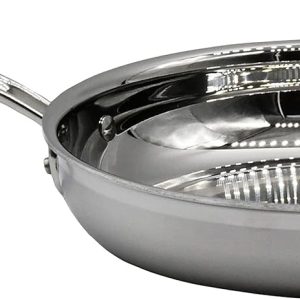 MultiClad Pro Stainless-Steel Cookware 13-Piece Cookware Set, Silver