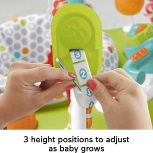 Fisher-Price Baby Bouncer Fitness Fun Folding Jumperoo Infant Activity Center with Lights & Music. Unisex