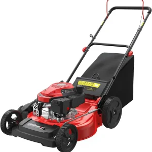 PowerSmart Gas Lawn Mower 21-Inch 144cc OHV Engine 3-in-1 Push Mower with Bagging