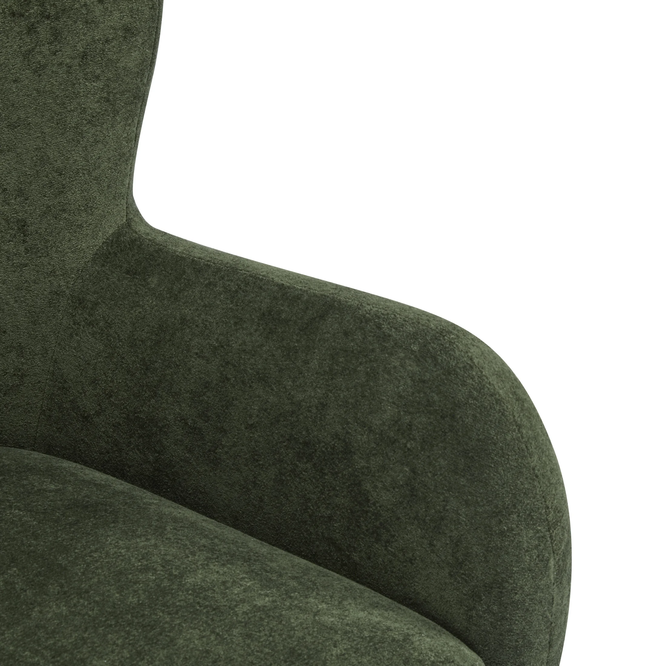 Christopher Knight Home Mid-Century Modern Velvet Wingback Accent Chair with Birch Legs, White